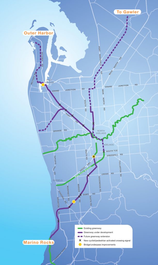 greenway bike path map